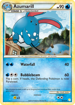 Azumarill - HeartGold & SoulSilver - #2 - Pokemon TCG card