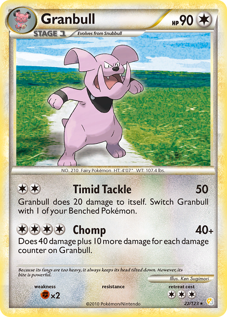 Granbull - HeartGold & SoulSilver - #22 - Pokemon TCG card