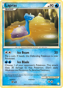 Lapras #24 Lapras - HeartGold & SoulSilver - #24 - Pokemon TCG card