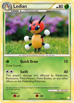 Ledian #25 Ledian - HeartGold & SoulSilver - #25 - Pokemon TCG card