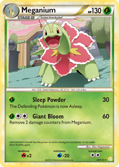 Meganium - HeartGold & SoulSilver - #26 - Pokemon TCG card