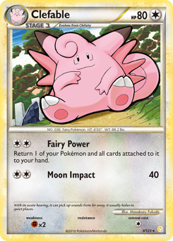 Clefable - HeartGold & SoulSilver - #3 - Pokemon TCG card