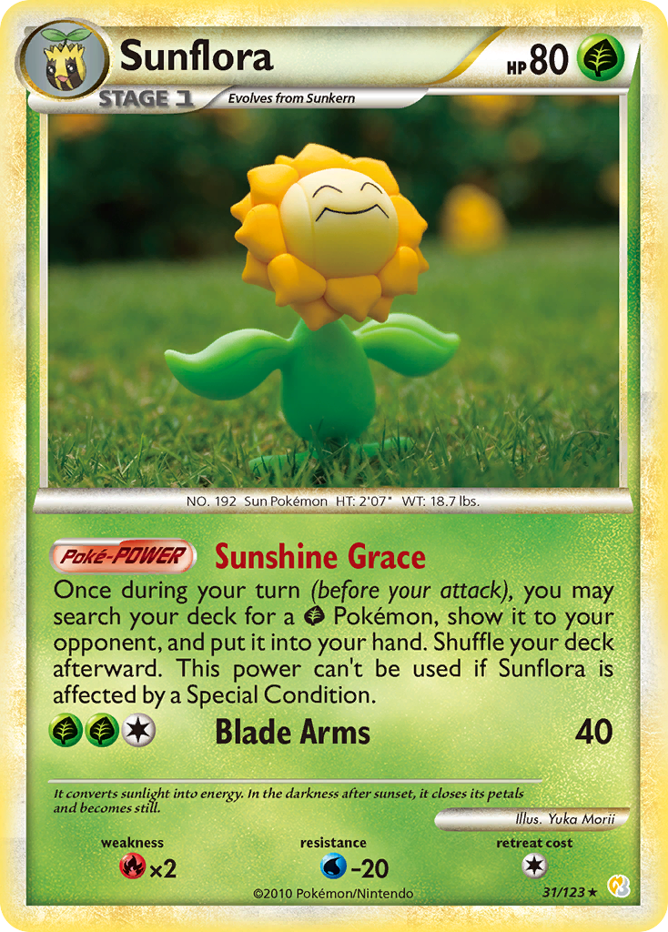 Sunflora - HeartGold & SoulSilver - #31 - Pokemon TCG card
