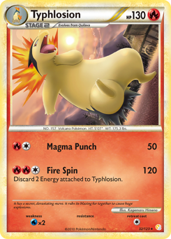 Typhlosion #32 Typhlosion - HeartGold & SoulSilver - #32 - Pokemon TCG card