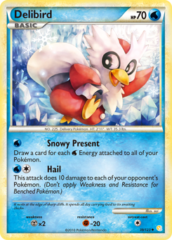 Delibird - HeartGold & SoulSilver - #39 - Pokemon TCG card