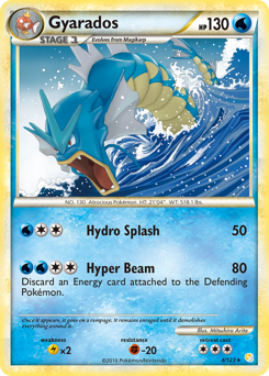 Gyarados #4 Gyarados - HeartGold & SoulSilver - #4 - Pokemon TCG card