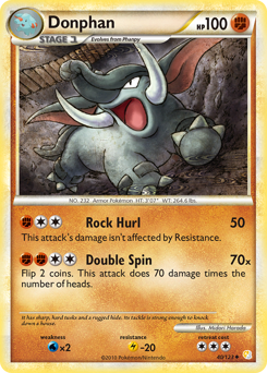 Donphan #40 Donphan - HeartGold & SoulSilver - #40 - Pokemon TCG card