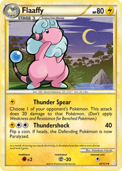 Flaaffy #42 Flaaffy - HeartGold & SoulSilver - #42 - Pokemon TCG card