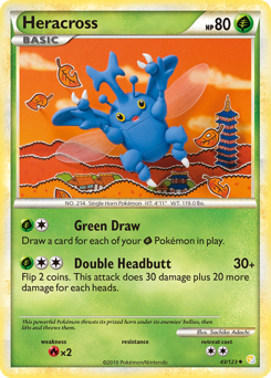 Heracross - HeartGold & SoulSilver - #43 - Pokemon TCG card