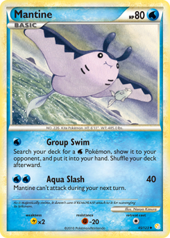 Mantine - HeartGold & SoulSilver - #45 - Pokemon TCG card