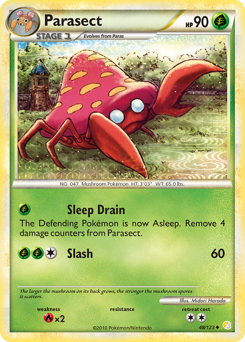 Parasect - HeartGold & SoulSilver - #48 - Pokemon TCG card