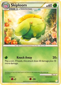 Skiploom - HeartGold & SoulSilver - #51 - Pokemon TCG card