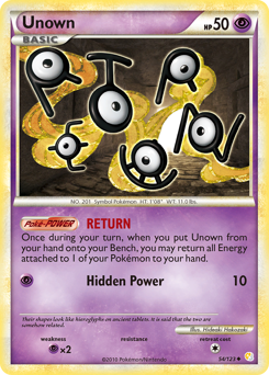 Unown #54 Unown - HeartGold & SoulSilver - #54 - Pokemon TCG card