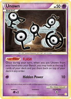 Unown #55 Unown - HeartGold & SoulSilver - #55 - Pokemon TCG card