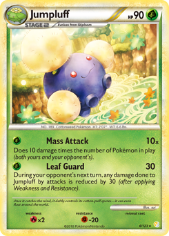 Jumpluff - HeartGold & SoulSilver - #6 - Pokemon TCG card