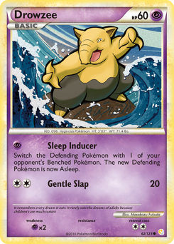 Drowzee #62 Drowzee - HeartGold & SoulSilver - #62 - Pokemon TCG card