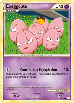 Exeggcute - HeartGold & SoulSilver - #63 - Pokemon TCG card