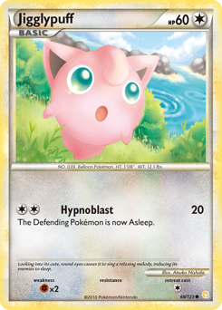 Jigglypuff - HeartGold & SoulSilver - #68 - Pokemon TCG card