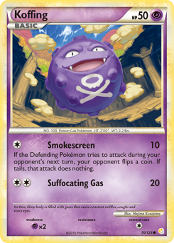 Koffing #70 Koffing - HeartGold & SoulSilver - #70 - Pokemon TCG card