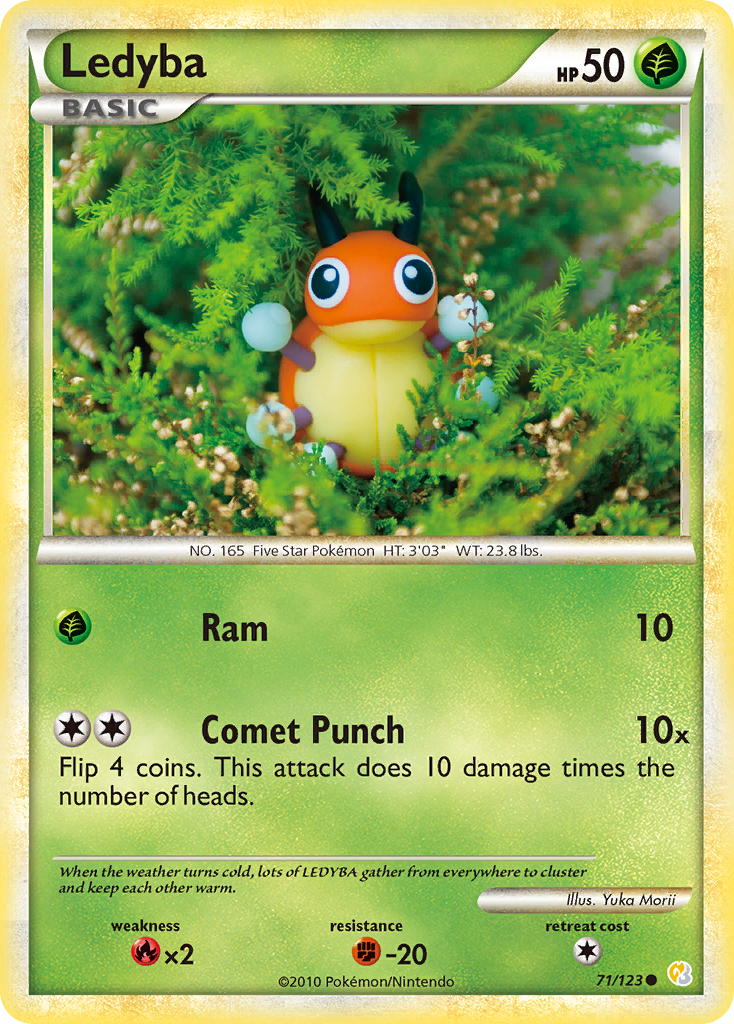 Ledyba - HeartGold & SoulSilver - #71 - Pokemon TCG card