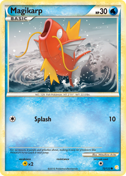 Magikarp #72 Magikarp - HeartGold & SoulSilver - #72 - Pokemon TCG card