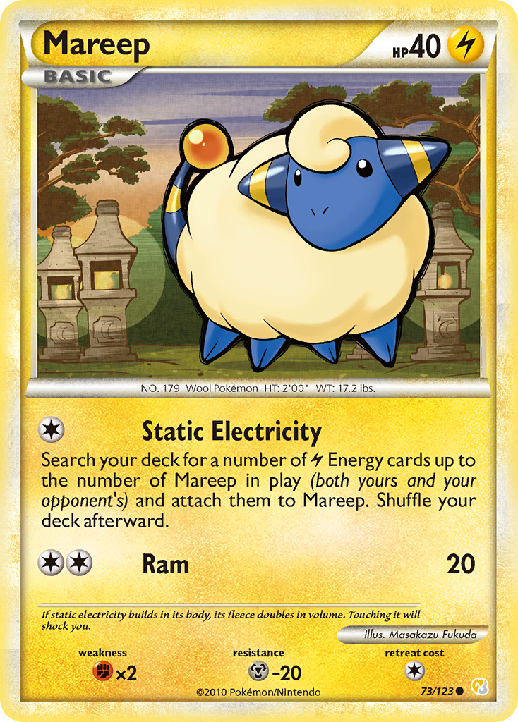 Mareep - HeartGold & SoulSilver - #73 - Pokemon TCG card