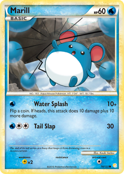 Marill #74 Marill - HeartGold & SoulSilver - #74 - Pokemon TCG card