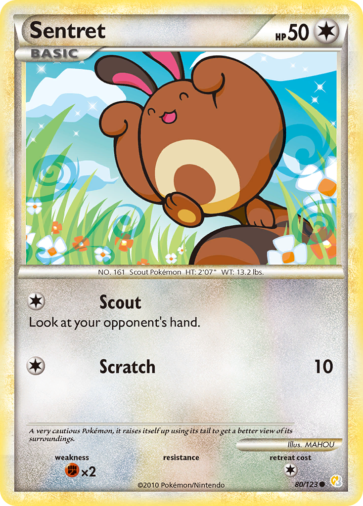 Sentret - HeartGold & SoulSilver - #80 - Pokemon TCG card
