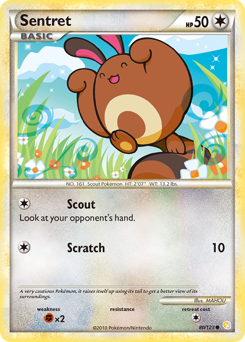 Sentret - HeartGold & SoulSilver - #80 - Pokemon TCG card
