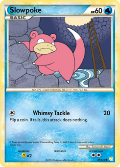 Slowpoke #81 Slowpoke - HeartGold & SoulSilver - #81 - Pokemon TCG card