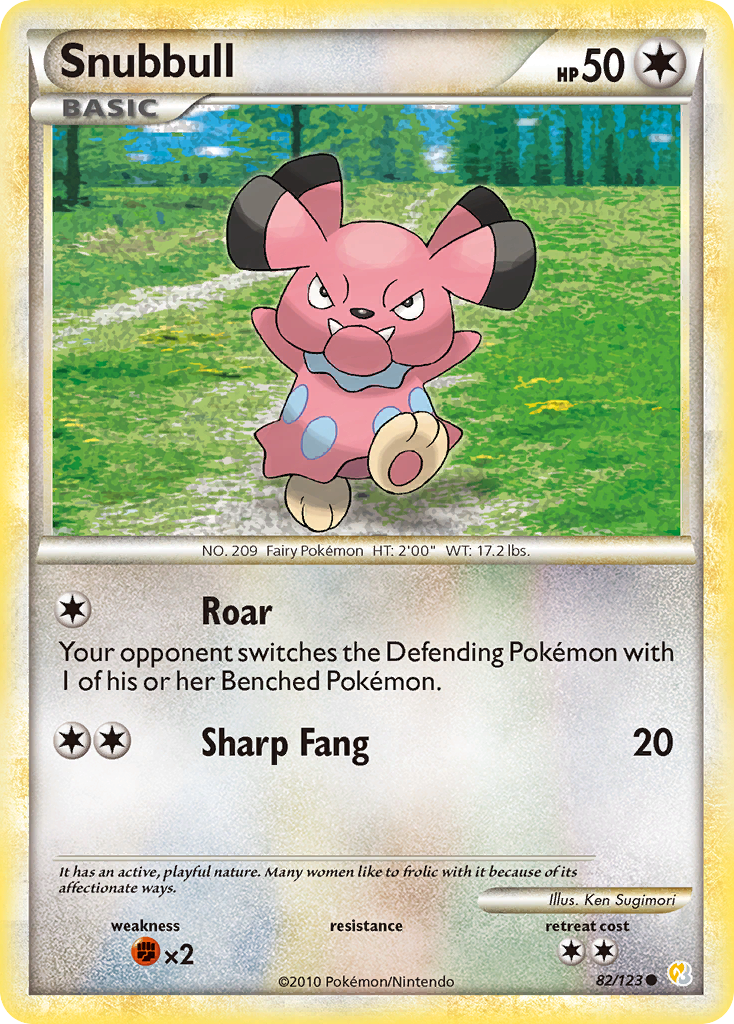 Snubbull - HeartGold & SoulSilver - #82 - Pokemon TCG card