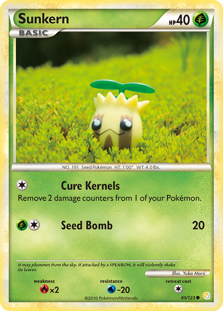 Sunkern - HeartGold & SoulSilver - #85 - Pokemon TCG card