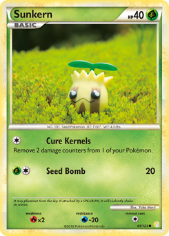 Sunkern - HeartGold & SoulSilver - #85 - Pokemon TCG card