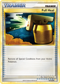 Full Heal - HeartGold & SoulSilver - #93 - Pokemon TCG card
