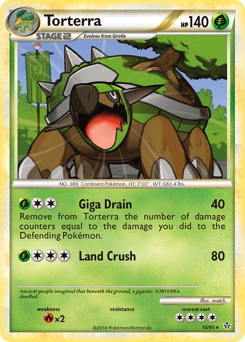 Torterra #10 Torterra - HS—Unleashed - #10 - Pokemon TCG card