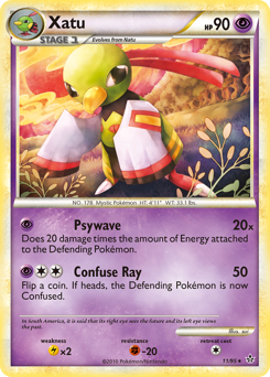 Xatu - HS—Unleashed - #11 - Pokemon TCG card