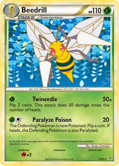 Beedrill #12 Beedrill - HS—Unleashed - #12 - Pokemon TCG card