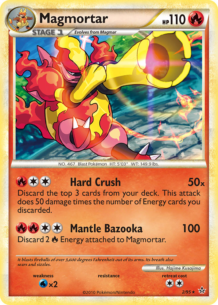Magmortar - HS—Unleashed - #2 - Pokemon TCG card