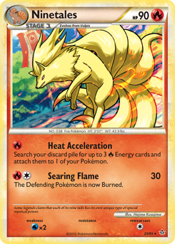 Ninetales #20 Ninetales - HS—Unleashed - #20 - Pokemon TCG card