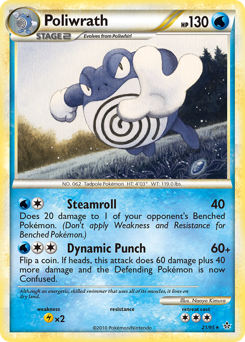 Poliwrath #21 Poliwrath - HS—Unleashed - #21 - Pokemon TCG card