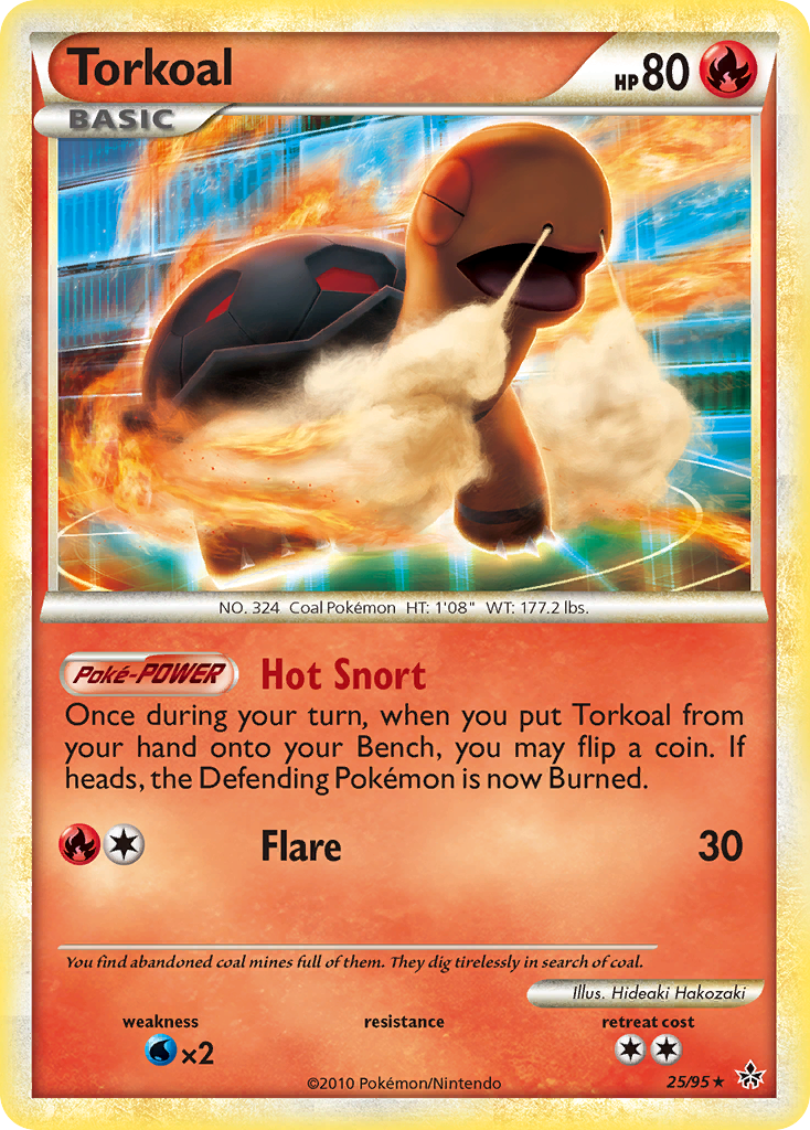 Torkoal - HS—Unleashed - #25 - Pokemon TCG card