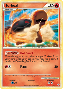 Torkoal #25 Torkoal - HS—Unleashed - #25 - Pokemon TCG card