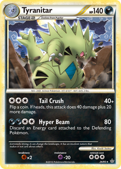 Tyranitar #26 Tyranitar - HS—Unleashed - #26 - Pokemon TCG card