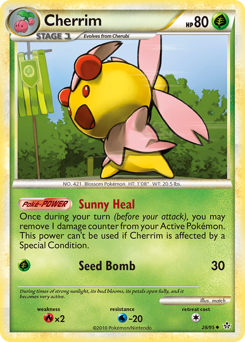 Cherrim #28 Cherrim - HS—Unleashed - #28 - Pokemon TCG card