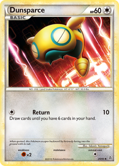 Dunsparce #29 Dunsparce - HS—Unleashed - #29 - Pokemon TCG card