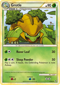 Grotle #31 Grotle - HS—Unleashed - #31 - Pokemon TCG card