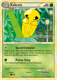 Kakuna #32 Kakuna - HS—Unleashed - #32 - Pokemon TCG card