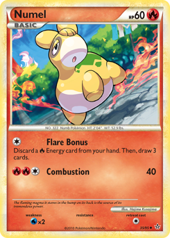 Numel #35 Numel - HS—Unleashed - #35 - Pokemon TCG card