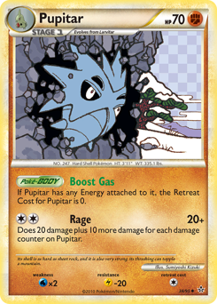 Pupitar #38 Pupitar - HS—Unleashed - #38 - Pokemon TCG card