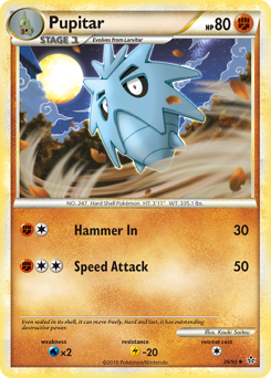 Pupitar #39 Pupitar - HS—Unleashed - #39 - Pokemon TCG card